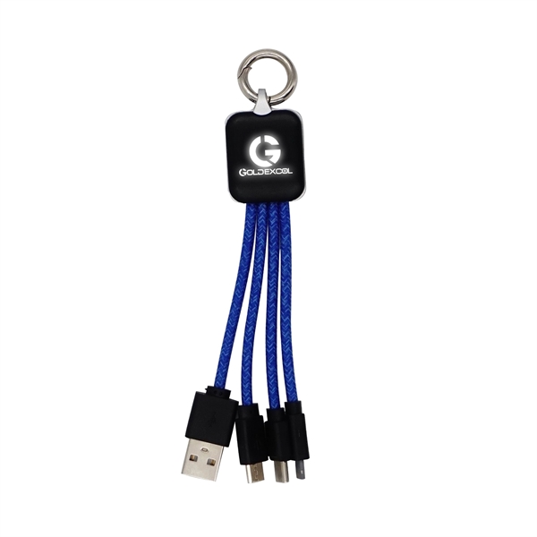 Ridge Logo Light Up Cable with Type C USB... from ASI 30208 A P Specialties / AP Specialties