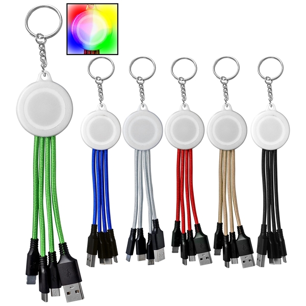 COLOR CHANGING KEYCHAIN CABLE... from ASI 30208 A P Specialties / AP Specialties