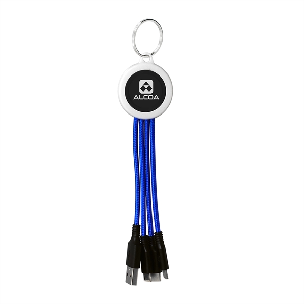 LIGHT UP LOGO KEYCHAIN CABLE... from ASI 30208 A P Specialties