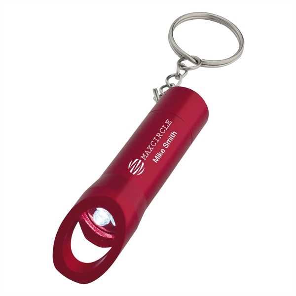 Aluminum LED flashlight with bottle opener.... from ASI 61125 Hit Promotional Products / Hit®