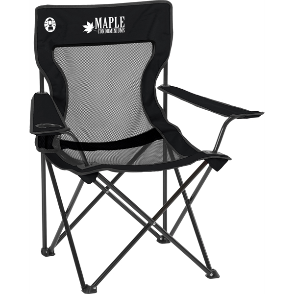 35.75"H x 29"W mesh chair with 250-pound load rating, cup holder,... from ASI 45647 Coleman Co Inc / Coleman® Jarden Custom