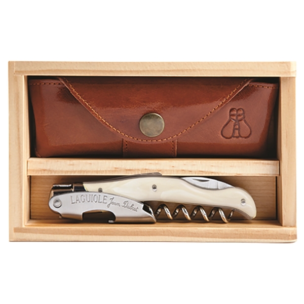 Set that includes a waiter's corkscrew with a white horn ABS... from ASI 55450 Franmara Inc