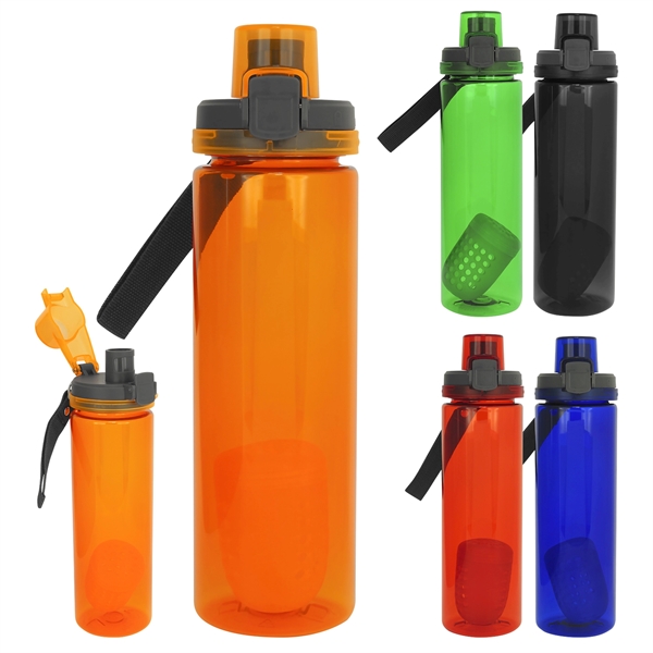 Locking Lid 24 oz. Colorful Bottle With Floating Infuser... from ASI 30208 A P Specialties / AP Specialties