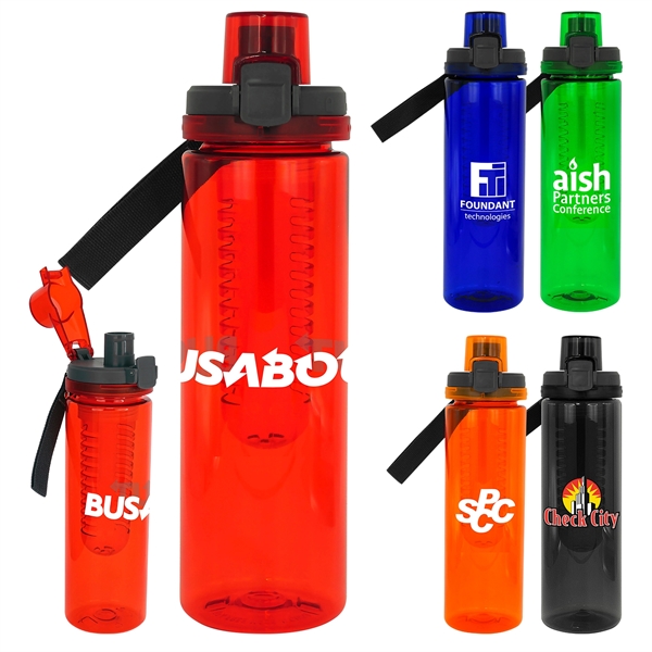 Locking Lid 24 oz. Colorful Bottle With Infuser... from ASI 30208 A P Specialties / AP Specialties