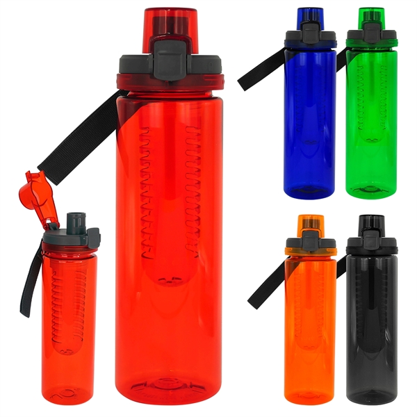 Locking Lid 24 oz. Colorful Bottle With Infuser... from ASI 30208 A P Specialties / AP Specialties