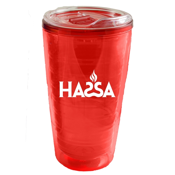 17 oz. capacity double wall tumbler with dual purpose snap on... from ASI 57956 Graphco line