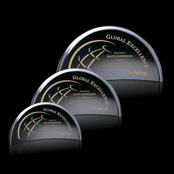 Black curved 1/2 crescent award.... from ASI 84592 St Regis Group / St Regis