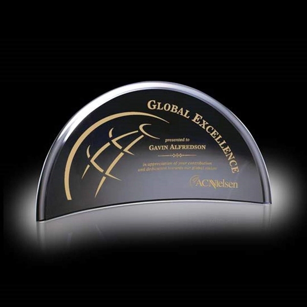 Black curved 1/2 crescent award.... from ASI 84592 St Regis Group / St Regis