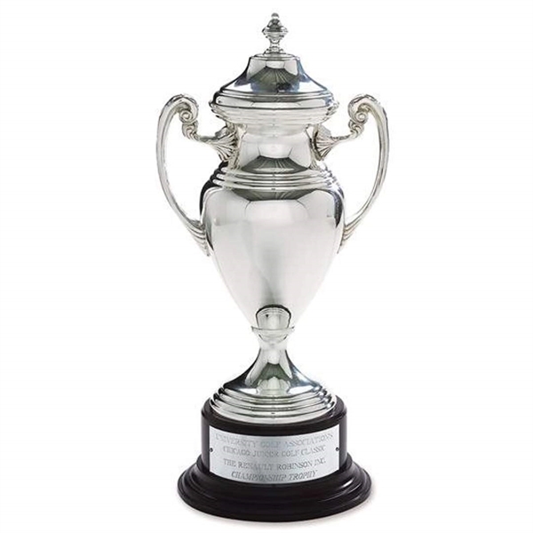 Silver-plated award trophy cup.... from ASI 84592 St Regis Group / R S Owens & Co Inc