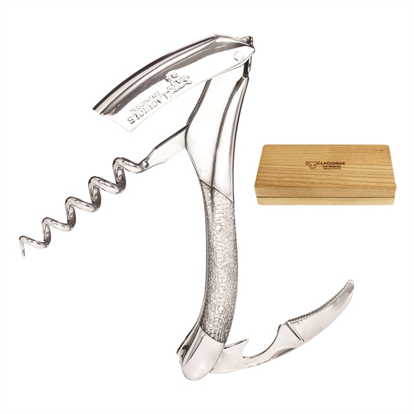 French sommelier's corkscrew with a silver texalium inlay handle.... from ASI 55450 Franmara Inc