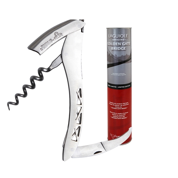 Corkscrew that features polished steel directly from the Golden Gate Bridge... from ASI 55450 Franmara Inc