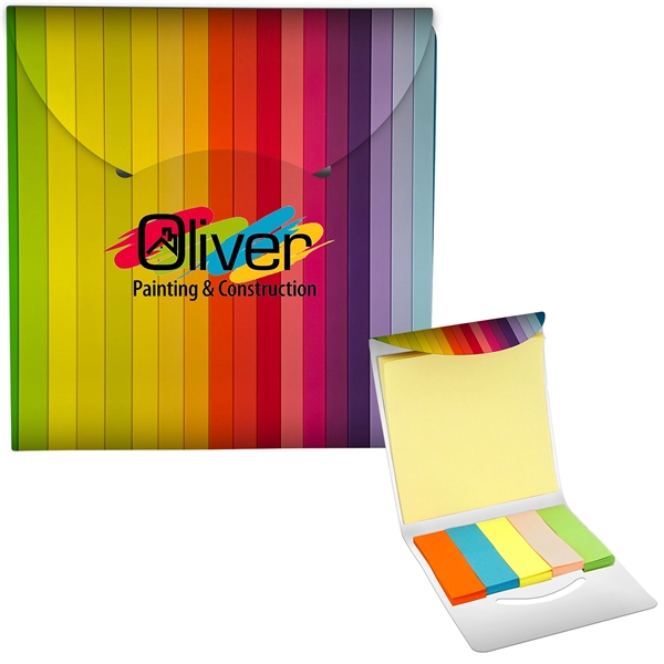 COLORFUL STICKY NOTE FOLIO... from ASI 30208 A P Specialties / AP Specialties