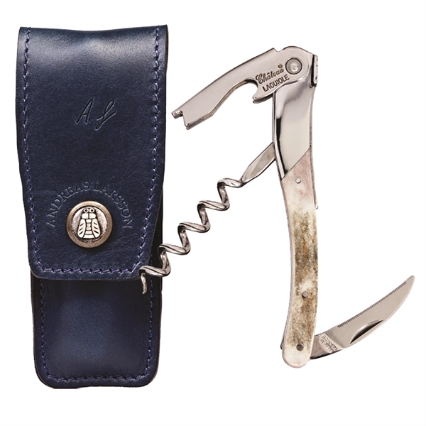 Waiter's corkscrew that features a handle in reindeer wood. Blank product.... from ASI 55450 Franmara Inc