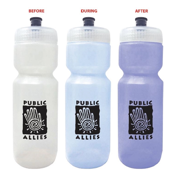 25 oz solar activated sports bottle (changes from clear to blue... from ASI 62820 International Merch Concepts / IMC