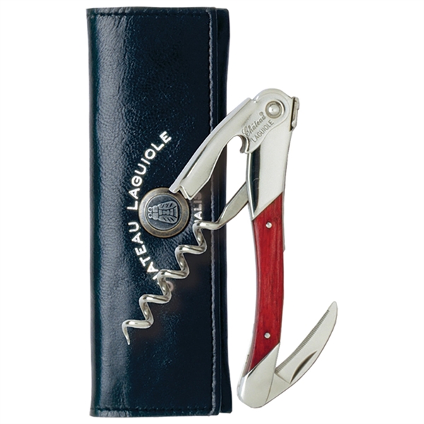 Waiter's corkscrew that features a handle made of red stamina wood.... from ASI 55450 Franmara Inc