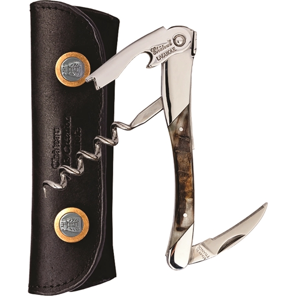 Waiter's corkscrew that features a handle made of ram horn.... from ASI 55450 Franmara Inc