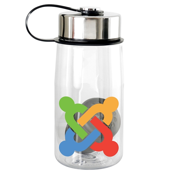 Metal Lanyard Lid 18 oz. Recycled Bottle with Floating Infus... from ASI 30208 A P Specialties / AP Specialties
