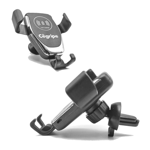 Wireless car charger with ten-watt charging power that's offered in two... from ASI 63776 KTI Networks Inc / KTI Promo