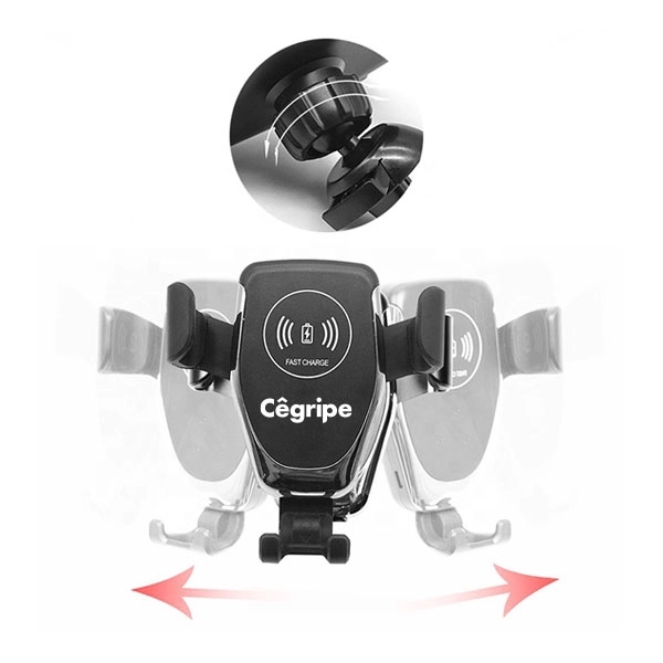 Wireless car charger with ten-watt charging power that's offered in two... from ASI 63776 KTI Networks Inc / KTI Promo