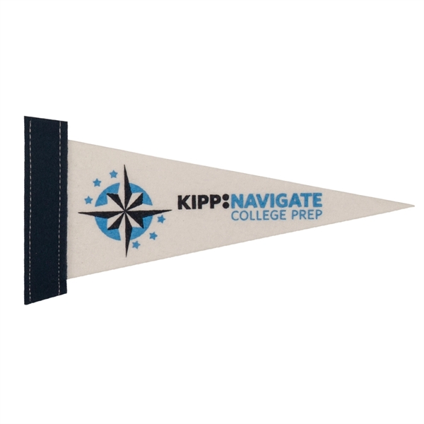 4" x 10" White felt pennants - great for coloring.... from ASI 77280 Pepco Poms / Pepco Poms