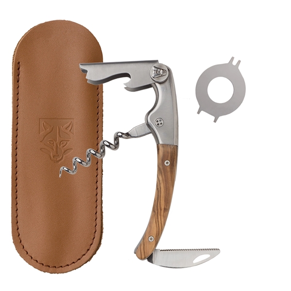 Waiter's corkscrew that features a Juniper Wood handle.... from ASI 55450 Franmara Inc