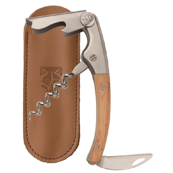 Waiter's corkscrew that features an Olive Wood handle.... from ASI 55450 Franmara Inc