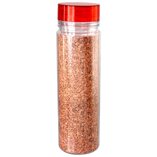 Clear View 18 oz. Full Color Cork Bottle... from ASI 30208 A P Specialties / AP Specialties
