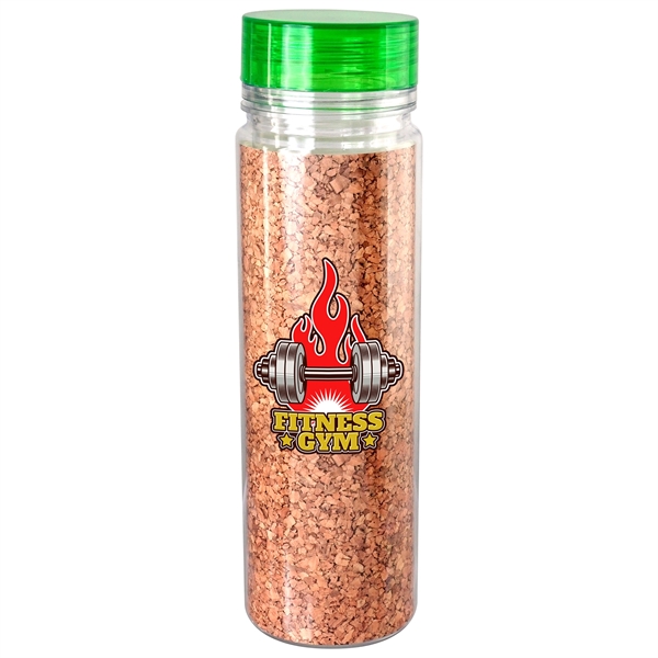 Clear View 18 oz. Full Color Cork Bottle... from ASI 30208 A P Specialties / AP Specialties
