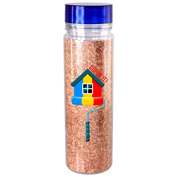 Clear View 18 oz. Full Color Cork Bottle... from ASI 30208 A P Specialties / AP Specialties