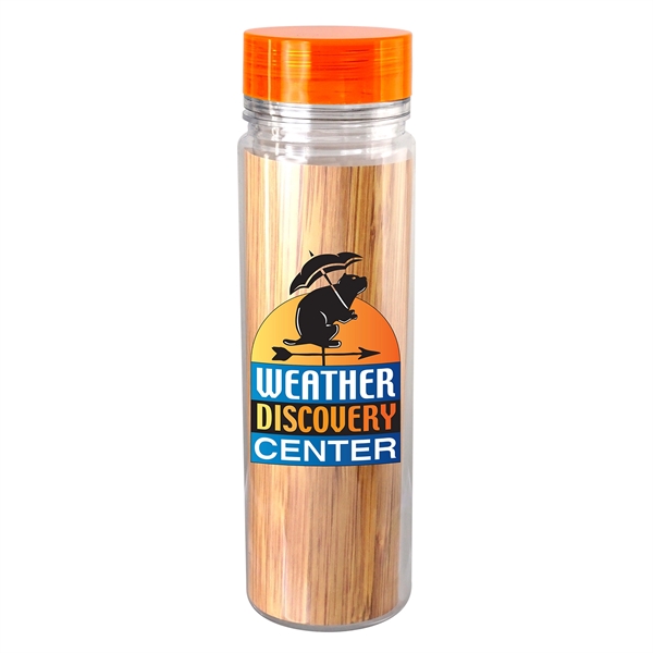 Clear View 18 oz. Full Color Bamboo Pattern Bottle... from ASI 30208 A P Specialties / AP Specialties