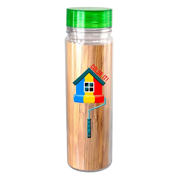 Clear View 18 oz. Full Color Bamboo Pattern Bottle... from ASI 30208 A P Specialties / AP Specialties