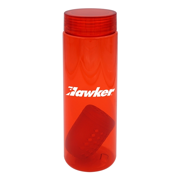 CLEAR VIEW 24 OZ. COLORFUL BOTTLE WITH FLOATING INFUSER... from ASI 30208 A P Specialties / AP Specialties