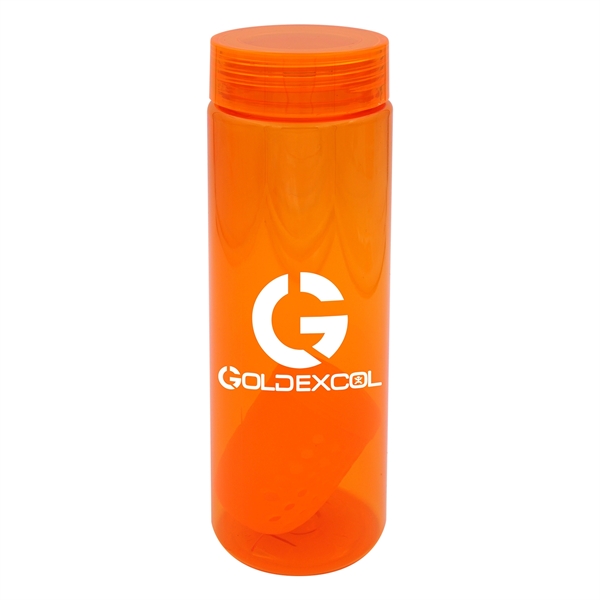 CLEAR VIEW 24 OZ. COLORFUL BOTTLE WITH FLOATING INFUSER... from ASI 30208 A P Specialties / AP Specialties