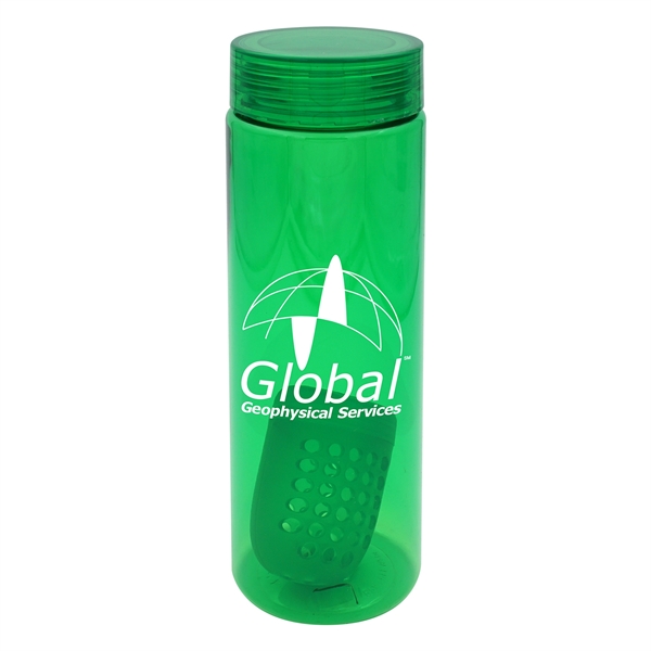 CLEAR VIEW 24 OZ. COLORFUL BOTTLE WITH FLOATING INFUSER... from ASI 30208 A P Specialties / AP Specialties