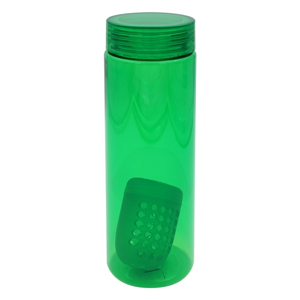 CLEAR VIEW 24 OZ. COLORFUL BOTTLE WITH FLOATING INFUSER... from ASI 30208 A P Specialties / AP Specialties