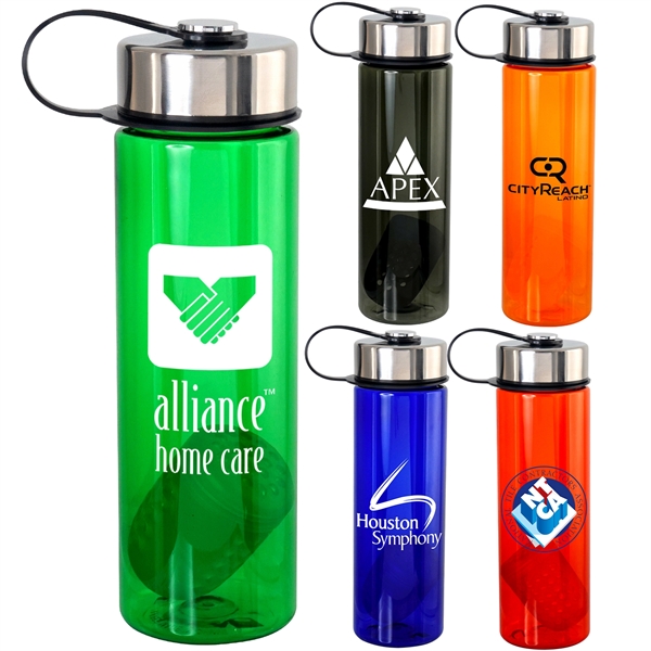 METAL LANYARD COLORFUL 24 OZ. BOTTLE WITH FLOATING INFUSER... from ASI 30208 A P Specialties / AP Specialties
