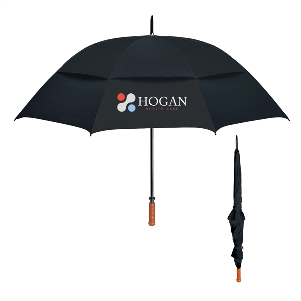 Vented, windproof umbrella withstands wind gusts up to 55 mph.... from ASI 61125 Hit Promotional Products / Hit®