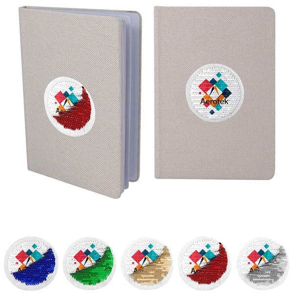 VIBRANT SEQUIN NOTEBOOK... from ASI 30208 A P Specialties / AP Specialties