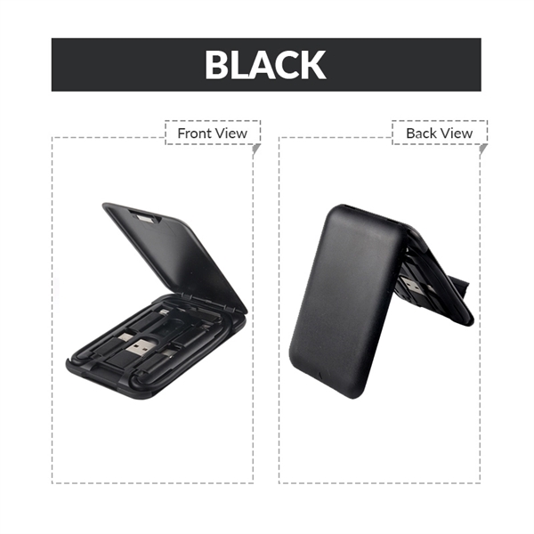 Phone holder charging cable set with assorted USB connectors in 3.35"... from ASI 37218 Athena Promo (tm)