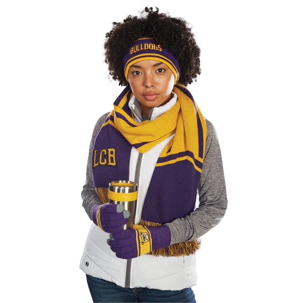 Homecoming Scarf with acrylic knit... from ASI 37461 Augusta Sportswear / Holloway Sportswear