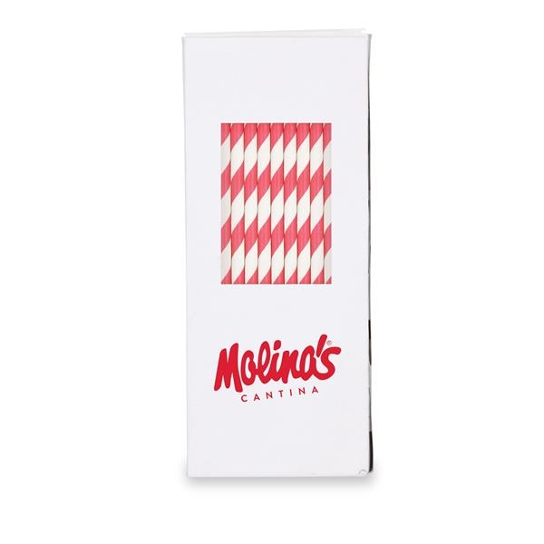 100-PC Paper Straws with Box.... from ASI 46755 Cosmo Promos