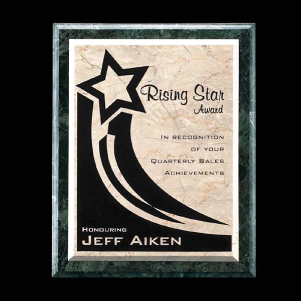 Wall plaque with Boticino marble elegantly mounted on a green marble... from ASI 84592 St Regis Group / St Regis