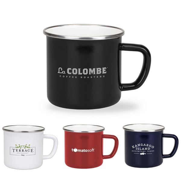 Campo 16 Oz. Enamel Mug.... from ASI 46755 Cosmo Promos