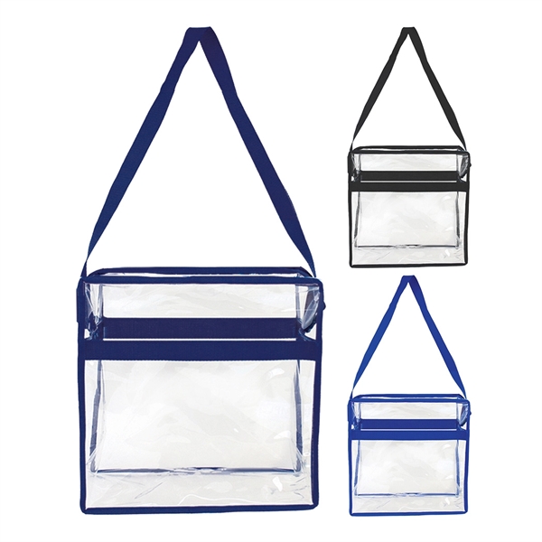 Clear PVC Messenger Tote Bag... from ASI 31517 Admart Products / Admart Line