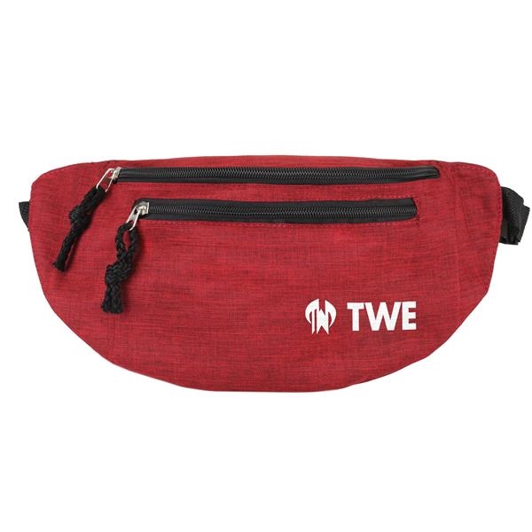 Heather Waist Bag With Hidden Zipper Pocket.... from ASI 46755 Cosmo Promos