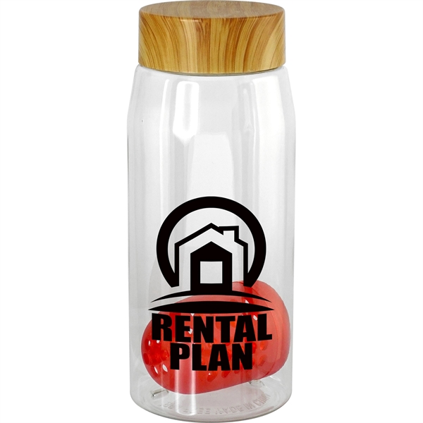 Bamboo Pattern 25 oz. Recycled Bottle with Floating Infuser... from ASI 30208 A P Specialties / AP Specialties