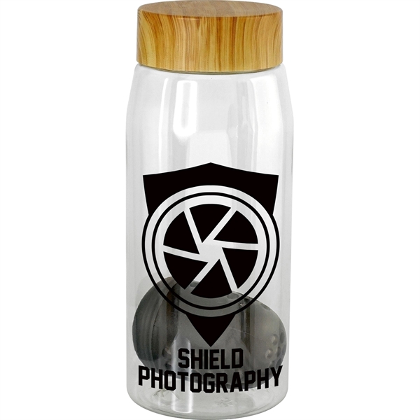 Bamboo Pattern 25 oz. Recycled Bottle with Floating Infuser... from ASI 30208 A P Specialties / AP Specialties