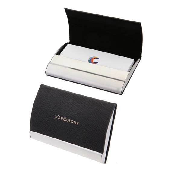Laserable leatherette card holder.... from ASI 46755 Cosmo Promos