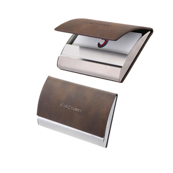 Laserable leatherette card holder.... from ASI 46755 Cosmo Promos