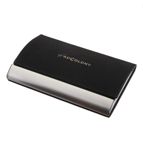 Laserable leatherette card holder.... from ASI 46755 Cosmo Promos